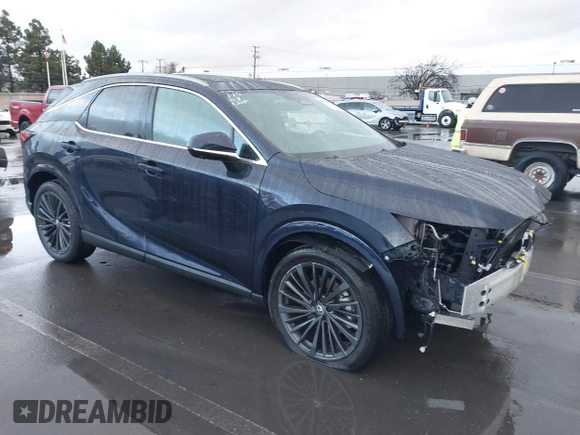 2025 Lexus RX 350 with VIN 2T2BAMCA7SC092410, listed as a IAAI auction lot 41580330 with 1,162 mi miles and . Bid and sale history available at DreamBid. Image 1.