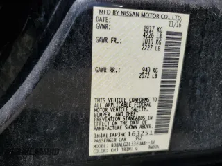 2017 Nissan Altima SV with VIN 1N4AL3AP3HC163251, listed as a Copart auction lot 61991825 with 249,880 mi miles and Salvage title. Bid and sale history available at DreamBid. Image 12.