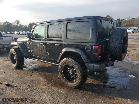 2018 Jeep Wrangler Unlimited Sahara with VIN 1C4HJXEN1JW225667, listed as a Copart auction lot 47231085 with 33,505 mi miles and Salvage Title. Bid and sale history available at carsss.com. Image 2.