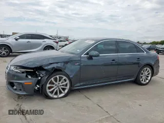 2019 Audi A4 Premium z VIN WAUDNAF48KN018509, wystawiony jako Copart lot #58005495 z przebiegiem 54 495 mil mil oraz Szkoda całkowita • Salvage title. Historia ofert i sprzedaży dostępna na DreamBid. Obrazek 1.