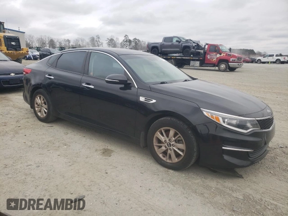 2016 Kia Optima LX with VIN 5XXGT4L34GG102350, listed as a Copart auction lot 44773335 with 134,464 mi miles and Salvage Title. Bid and sale history available at carsss.com. Image 4.