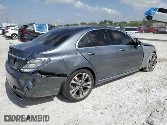 2018 Mercedes-Benz C 300 with VIN 55SWF4JBXJU265610, listed as a Copart auction lot 57435215 with 46,071 mi miles and Salvage title. Bid and sale history available at DreamBid. Image 3.