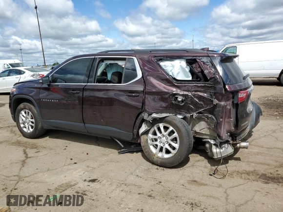 2020 Chevrolet Traverse LT Cloth с VIN 1GNERGKW6LJ164252, выставлен на аукционе Copart как лот 57863095 с пробегом 117 487 миль миль и На запчасти • Non repairable. История ставок и продаж доступна на DreamBid. Изображение 2.