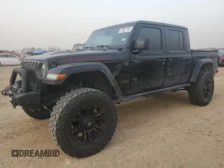 2020 Jeep Gladiator Rubicon with VIN 1C6JJTBG5LL162522, listed as a Copart auction lot 47867105 with 46,732 mi miles and Salvage Title. Bid and sale history available at DreamBid. Image 1.