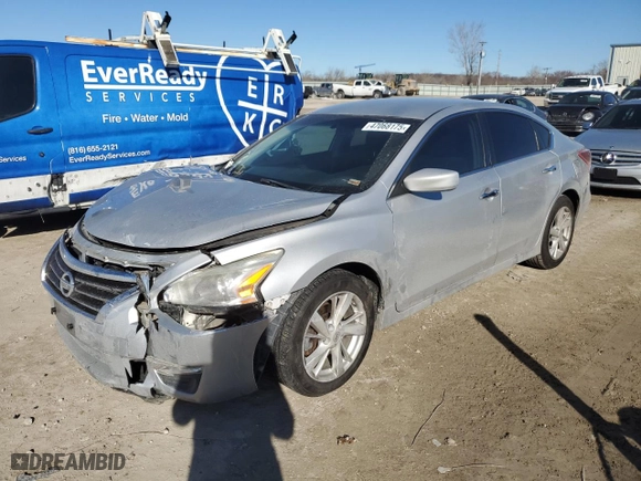 2013 Nissan Altima 2.5 S with VIN 1N4AL3AP3DN451253, listed as a Copart auction lot 47068175 with 170,959 mi miles and Salvage Title. Bid and sale history available at carsss.com. Image 1.