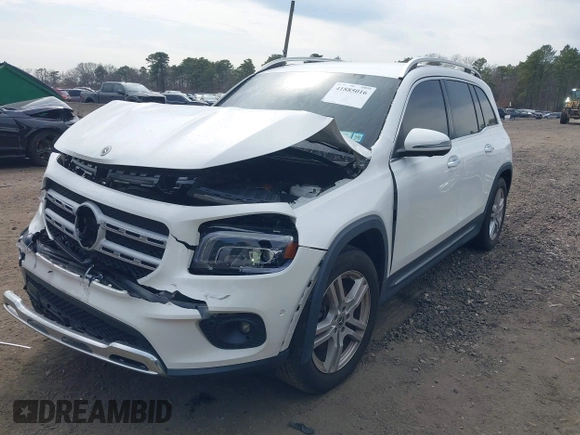 2022 Mercedes-Benz GLB with VIN W1N4M4HB5NW182536, listed as a IAAI auction lot 41885016 with 23,396 mi miles. Bid and sale history available at carsss.com. Image 6.