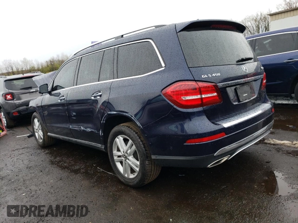 2019 Mercedes-Benz GLS 450 with VIN 4JGDF6EE2KB222937, listed as a Copart auction lot 51154354 with 49,196 mi miles and Salvage Title. Bid and sale history available at DreamBid. Image 2.