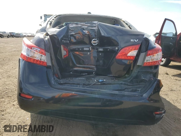 2015 Nissan Sentra SV with VIN 3N1AB7AP3FY231673, listed as a Copart auction lot 51539645 with 155,434 mi miles and Salvage Title. Bid and sale history available at carsss.com. Image 6.