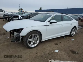 2021 Audi A5 Sportback S line Premium Plus with VIN WAUFACF54MA034337, listed as a Copart auction lot 41762635 with 40,037 mi miles and Salvage Title. Bid and sale history available at carsss.com. Image 1.