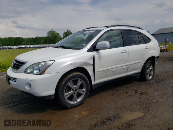 2006 Lexus RX 400h with VIN JTJHW31UX60023361, listed as a Copart auction lot 60489355 with 112,087 mi miles and Salvage title. Bid and sale history available at DreamBid. Image 1.