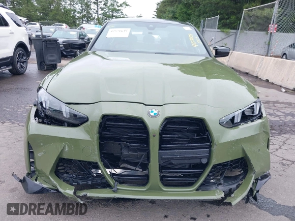 2025 BMW M3 Competition xDrive with VIN WBS33HJ01SFV12263, listed as a IAAI auction lot 42571639 with 187 mi miles and . Bid and sale history available at DreamBid. Image 6.
