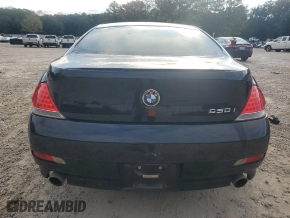 2007 BMW 6 Series 650i z VIN WBAEH13567CR51918, wystawiony jako Copart lot #76337784 z przebiegiem 135 313 mil mil oraz Szkoda całkowita • Salvage title. Historia ofert i sprzedaży dostępna na DreamBid. Obrazek 6.