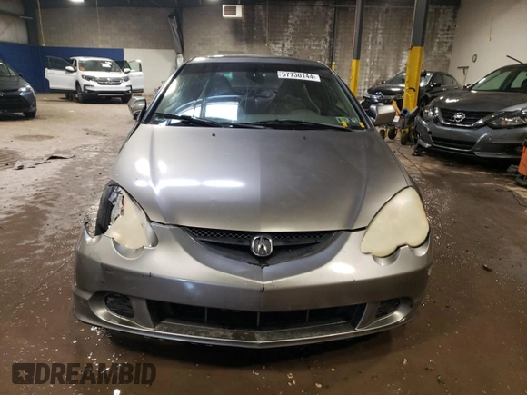2003 Acura RSX with VIN JH4DC54833C001506, listed as a Copart auction lot 57730144 with 154,206 mi miles and Salvage Title. Bid and sale history available at carsss.com. Image 5.