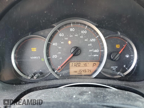2014 Toyota Yaris L with VIN VNKKTUD37EA012957, listed as a Copart auction lot 44744675 with 154,574 mi miles and Salvage Title. Bid and sale history available at carsss.com. Image 9.