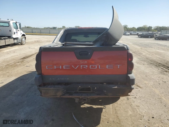 2003 Chevrolet Avalanche with VIN 3GNEK13T33G116070, listed as a Copart auction lot 75738444 with 182,539 mi miles and Salvage Title. Bid and sale history available at carsss.com. Image 6.