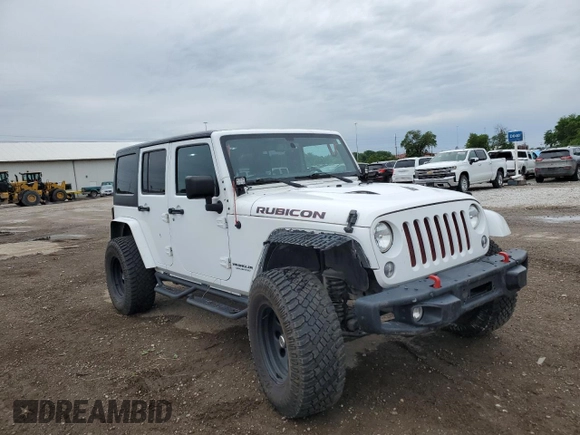 2016 Jeep Wrangler Unlimited Rubicon with VIN 1C4HJWFG9GL223928, listed as a Copart auction lot 58182125 with 57,711 mi miles and Salvage title. Bid and sale history available at DreamBid. Image 4.