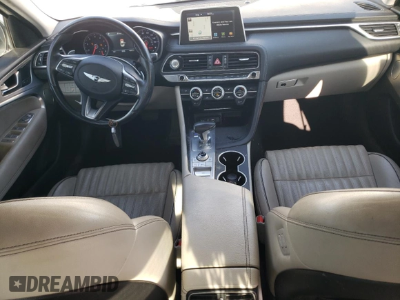 2019 Genesis G70 2.0T Advanced with VIN KMTG34LA0KU012485, listed as a Copart auction lot 66610994 with 73,941 mi miles and Salvage Title. Bid and sale history available at carsss.com. Image 8.