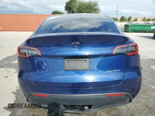 2022 Tesla Model Y Long Range with VIN 7SAYGAEE2NF390507, listed as a Copart auction lot 50986965 with 48,027 mi miles and Non Repairable. Bid and sale history available at DreamBid. Image 6.