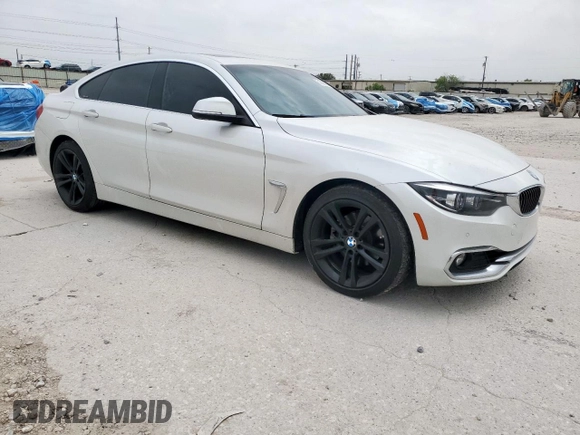 2019 BMW 4 Series 430i with VIN WBA4J1C55KBM18487, listed as a Copart auction lot 51509695 with 77,252 mi miles and Salvage Title. Bid and sale history available at carsss.com. Image 4.