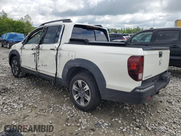 2019 Honda Ridgeline RTL-T with VIN 5FPYK3F67KB027766, listed as a Copart auction lot 56746515 with 66,948 mi miles and Salvage title. Bid and sale history available at DreamBid. Image 2.