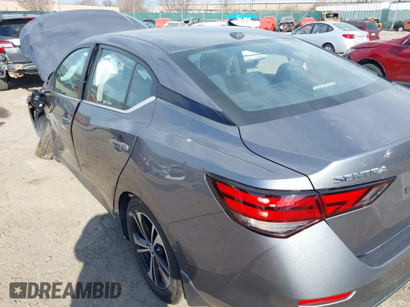 2022 Nissan Sentra SV with VIN 3N1AB8CV8NY206624, listed as a IAAI auction lot 41827642 with 24,455 mi miles and . Bid and sale history available at DreamBid. Image 19.