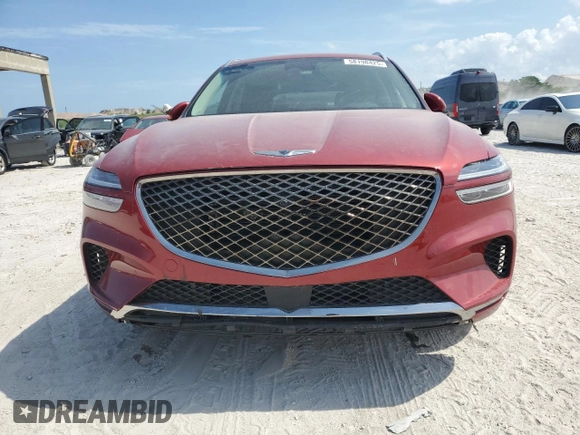2022 Genesis GV70 2.5T with VIN KMUMADTB1NU067187, listed as a Copart auction lot 58198425 with 19,019 mi miles and Salvage title. Bid and sale history available at DreamBid. Image 5.