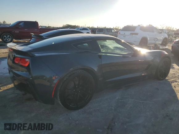 2019 Chevrolet Corvette Grand Sport 2LT with VIN 1G1YX2D70K5115777, listed as a Copart auction lot 87289684 with 7,145 mi miles and Non Repairable. Bid and sale history available at carsss.com. Image 3.