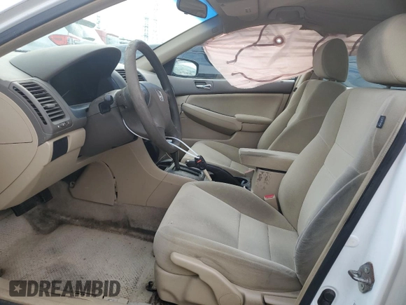 2007 Honda Accord LX with VIN 3HGCM56467G707085, listed as a Copart auction lot 56169445 with 184,254 mi miles and Salvage title. Bid and sale history available at DreamBid. Image 7.