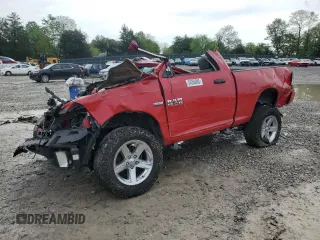 2014 Ram 1500 Express with VIN 3C6JR7AT8EG140500, listed as a Copart auction lot 54260885 with Not provided miles and Salvage title. Bid and sale history available at DreamBid. Image 1.
