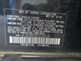 2020 Subaru Crosstrek Premium with VIN JF2GTAPC6L8236526, listed as a Copart auction lot 62331695 with Not provided miles and Salvage title. Bid and sale history available at DreamBid. Image 12.