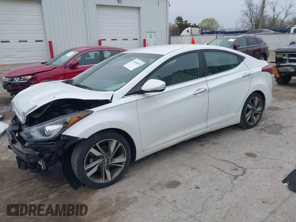 2015 Hyundai Elantra SE z VIN 5NPDH4AEXFH601861, wystawiony jako IAAI lot #41965695 z przebiegiem 100 639 mil mil oraz . Historia ofert i sprzedaży dostępna na DreamBid. Obrazek 2.