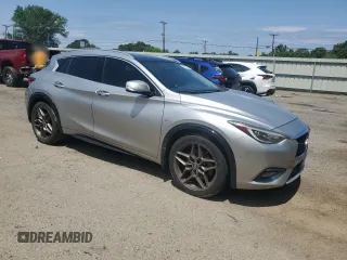 2018 Infiniti QX30 Premium with VIN SJKCH5CP2JA057174, listed as a Copart auction lot 55574085 with 111,733 mi miles and Salvage title. Bid and sale history available at DreamBid. Image 4.