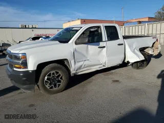 2018 Chevrolet Silverado 1500 Work Truck with VIN 1GCVKNEC7JZ343899, listed as a Copart auction lot 45797695 with 130,099 mi miles and Salvage Title. Bid and sale history available at carsss.com. Image 1.