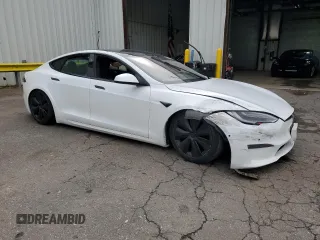 2021 Tesla Model S Long Range with VIN 5YJSA1E54MF439287, listed as a Copart auction lot 51729285 with Not provided miles and Salvage title. Bid and sale history available at DreamBid. Image 4.