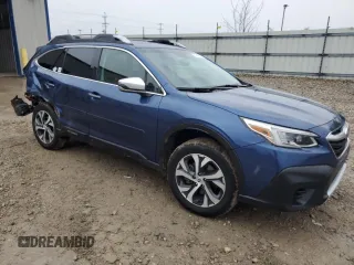 2021 Subaru Outback Touring with VIN 4S4BTAPC7M3117192, listed as a Copart auction lot 58493835 with 55,541 mi miles and Non repairable. Bid and sale history available at DreamBid. Image 4.