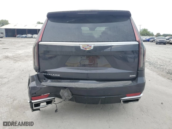2023 Cadillac Escalade Premium Luxury Platinum with VIN 1GYS4DKL2PR267989, listed as a Copart auction lot 69024614 with 13,229 mi miles and Salvage Title. Bid and sale history available at carsss.com. Image 6.