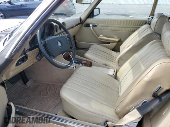 1978 Mercedes-Benz SL with VIN 10704412046380, listed as a Copart auction lot 56873355 with 81,564 mi miles and Clean title. Bid and sale history available at DreamBid. Image 7.
