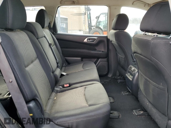 2017 Nissan Pathfinder SV with VIN 5N1DR2MM0HC666345, listed as a Copart auction lot 89054365 with 169,517 mi miles and Salvage title. Bid and sale history available at DreamBid. Image 12.