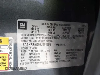 2014 Buick Enclave Leather with VIN 5GAKRBKD9EJ191799, listed as a IAAI auction lot 41895746 with 71,287 mi miles and . Bid and sale history available at DreamBid. Image 9.
