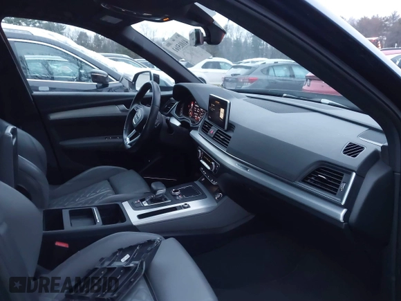 2018 Audi SQ5 Premium Plus with VIN WA1A4AFY2J2085029, listed as a IAAI auction lot 41015161 with 84,590 mi miles and . Bid and sale history available at DreamBid. Image 5.
