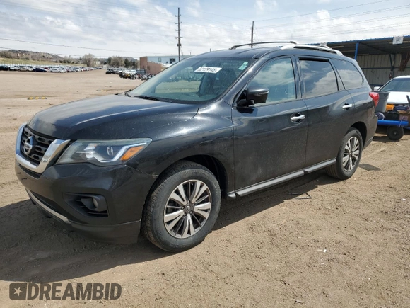 2017 Nissan Pathfinder SL with VIN 5N1DR2MM4HC691314, listed as a Copart auction lot 52129145 with 106,192 mi miles and Salvage Title. Bid and sale history available at carsss.com. Image 1.