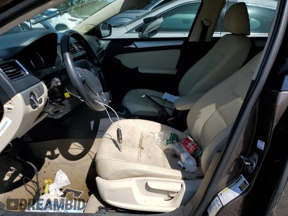 2012 Volkswagen Jetta TDI with VIN 3VWLL7AJ8CM071062, listed as a Copart auction lot 73792224 with Not provided miles and Salvage title. Bid and sale history available at DreamBid. Image 7.