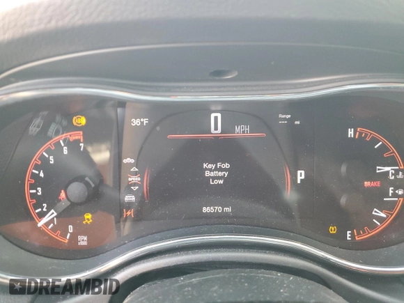 2017 Dodge Durango GT with VIN 1C4RDJDG8HC871246, listed as a Copart auction lot 52215345 with 86,570 mi miles and Salvage title. Bid and sale history available at DreamBid. Image 9.