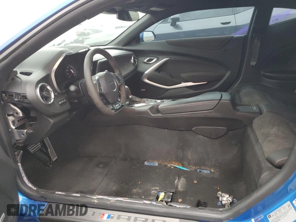 2018 Chevrolet Camaro ZL1 with VIN 1G1FK1R65J0160306, listed as a Copart auction lot 45233055 with Not Provided miles and Salvage Title. Bid and sale history available at DreamBid. Image 7.