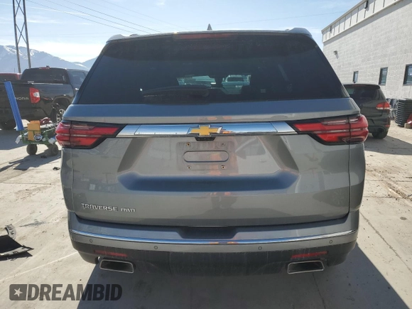 2023 Chevrolet Traverse High Country with VIN 1GNEVNKW8PJ108514, listed as a Copart auction lot 48391915 with 33,515 mi miles and Salvage title. Bid and sale history available at DreamBid. Image 6.