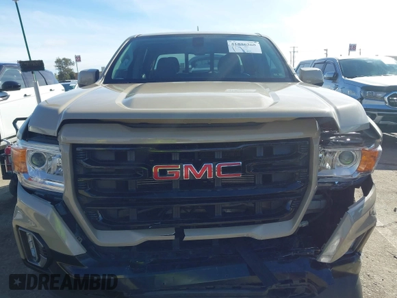 2022 GMC Canyon 2WD Elevation with VIN 1GTG5CENXN1206787, listed as a IAAI auction lot 41536368 with 33,854 mi miles. Bid and sale history available at carsss.com. Image 12.