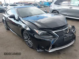 2017 Lexus RC with VIN JTHHE5BC3H5015470, listed as a IAAI auction lot 41559600 with 63,617 mi miles. Bid and sale history available at carsss.com. Image 1.