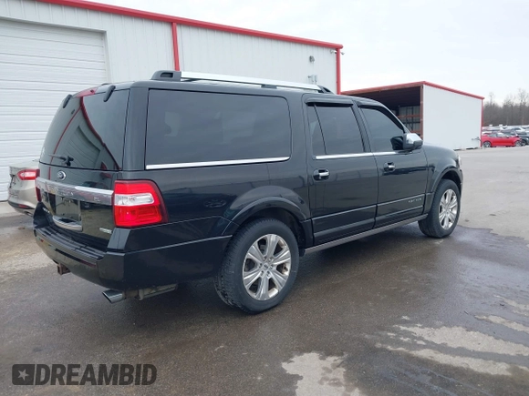 2015 Ford Expedition Max Platinum с VIN 1FMJK1MT9FEF18642, выставлен на аукционе IAAI как лот 41585741 с пробегом 134 911 миль миль и . История ставок и продаж доступна на DreamBid. Изображение 4.