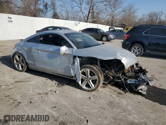 2014 Audi TT 2.0T with VIN TRUBFAFK2E1005455, listed as a Copart auction lot 48588615 with 0 mi miles and Salvage Title. Bid and sale history available at carsss.com. Image 4.