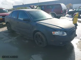 2007 Audi A4 2.0T with VIN WAUAF78E57A227567, listed as a IAAI auction lot 41192417 with 157,393 mi miles. Bid and sale history available at carsss.com. Image 1.